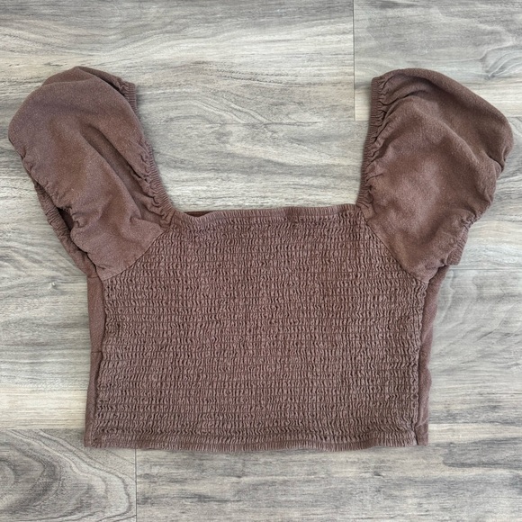 PacSun | Crop Top with Puff Sleeves - Picture 3 of 3